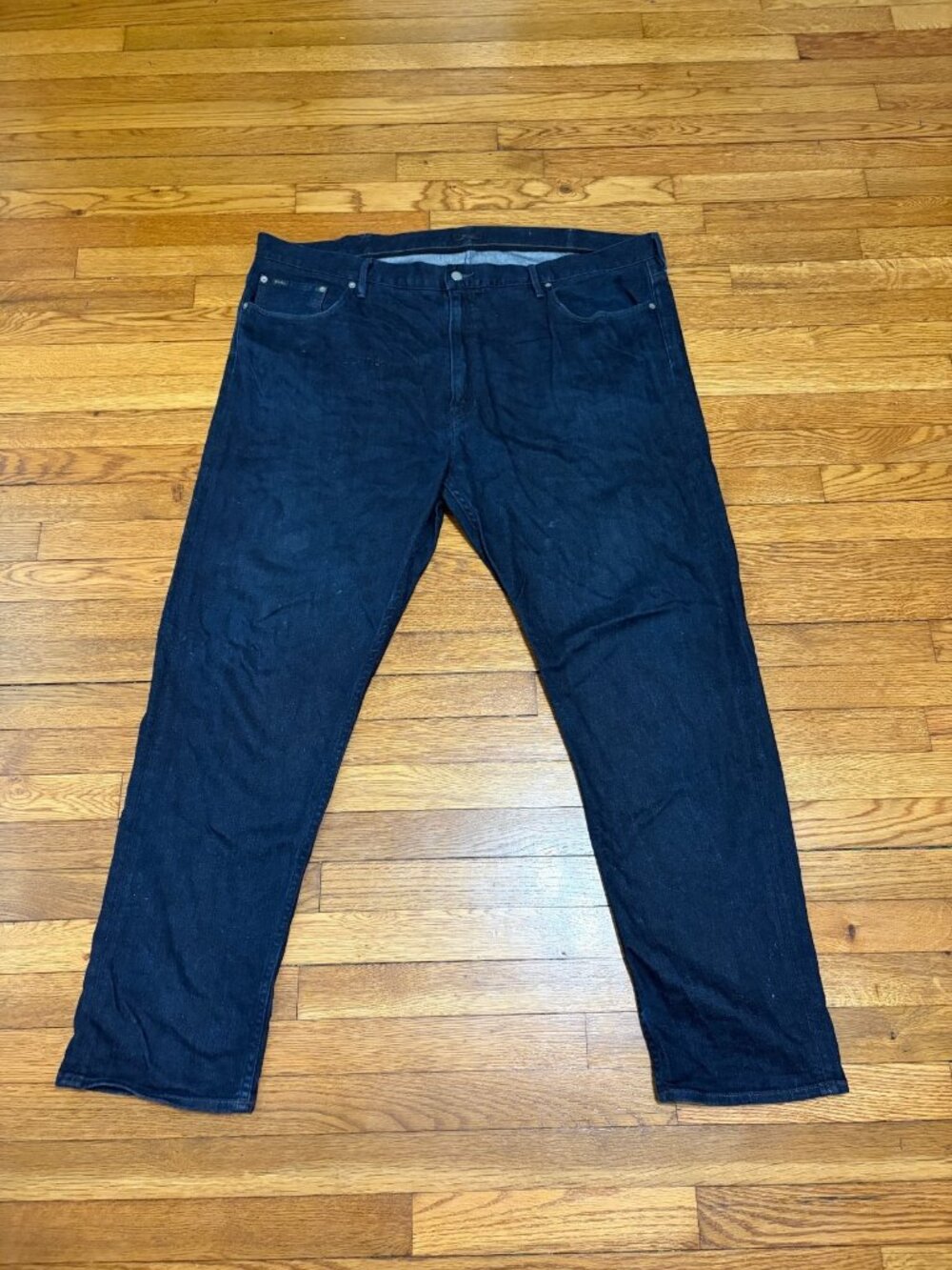 Polo Ralph Lauren The Prospect Straight Jeans Mens 46x32 46B Big Tall Blue Denim